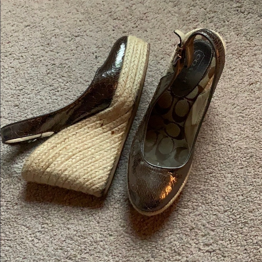 Coach silver espadrilles - Picture 2 of 5